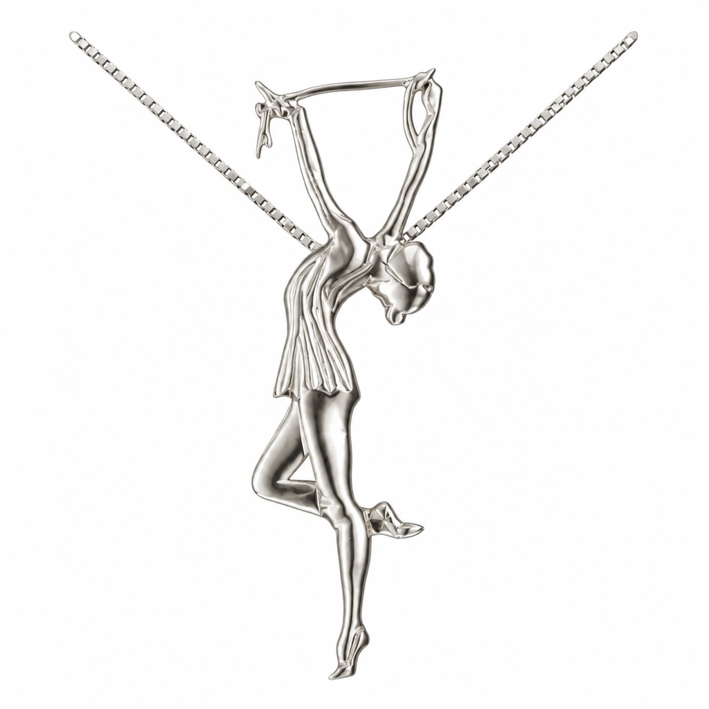 Mikelart Halskæde med Rytmisk Gymnast (Tov)