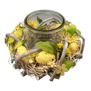 Påskedekoration til fyrfadslys