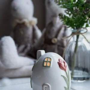 Hus til fyrfadslys pink